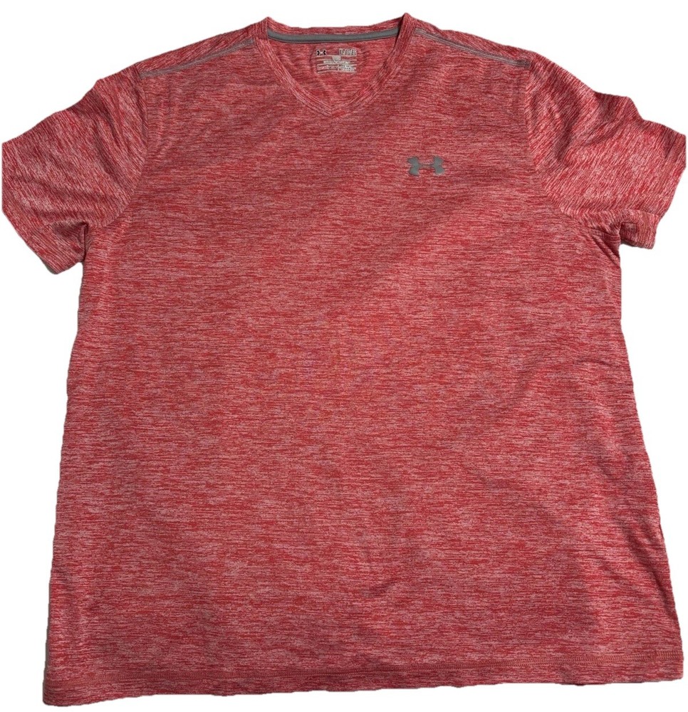 Under Armour Heat Gear l Heather Red Short Sleeve Loose Fit T-Shirt l Women's S