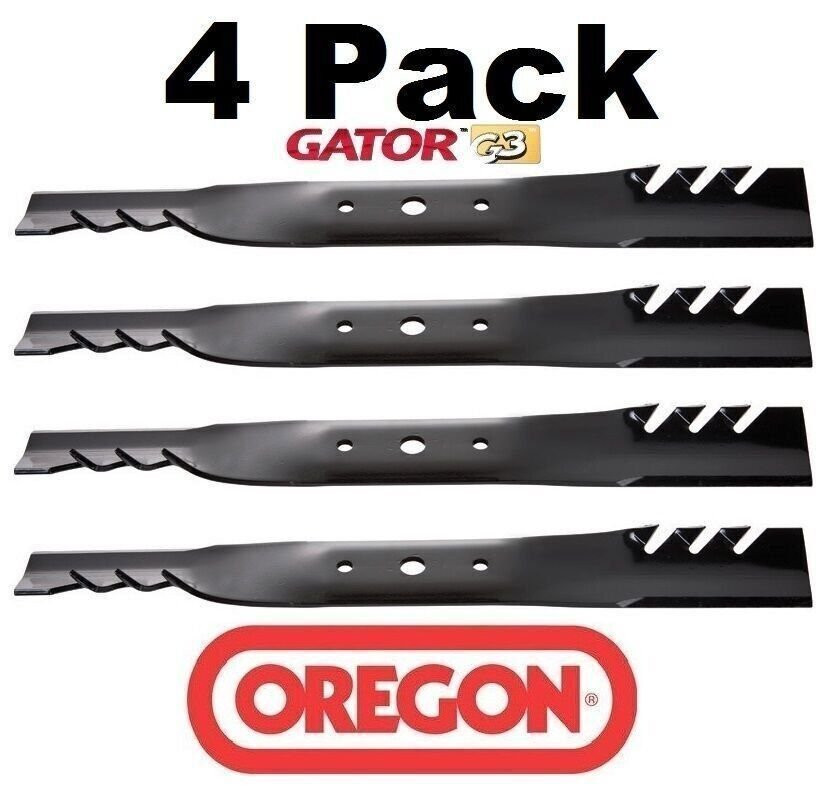 4 Pack Oregon Gator Mulcher Blades for John Deere GX20249 GX20819 GX20567