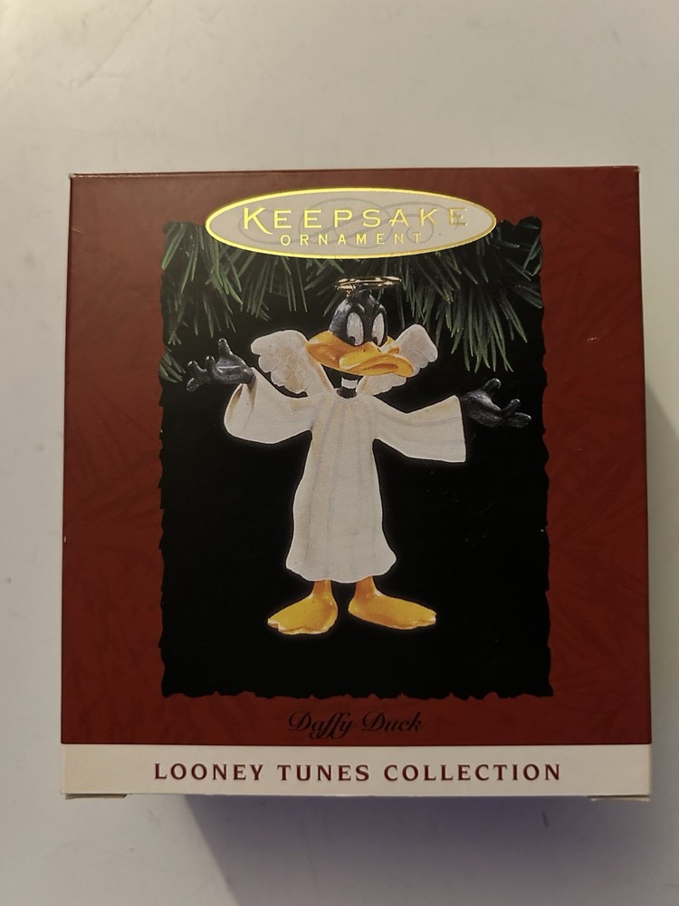 Vtg Hallmark Daffy Duck Angel Looney Tunes Keepsake Ornament 1994