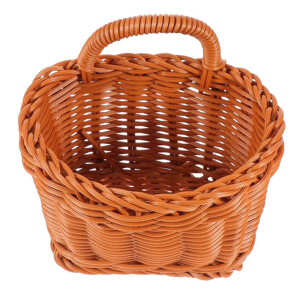 Rattan Decorative Storage Basket Wall Hanging Small Flower Bride