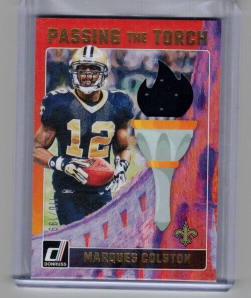 2024 Panini Donruss Passing the Torch #PPT-SAI Marques Colston Chris Olave 199