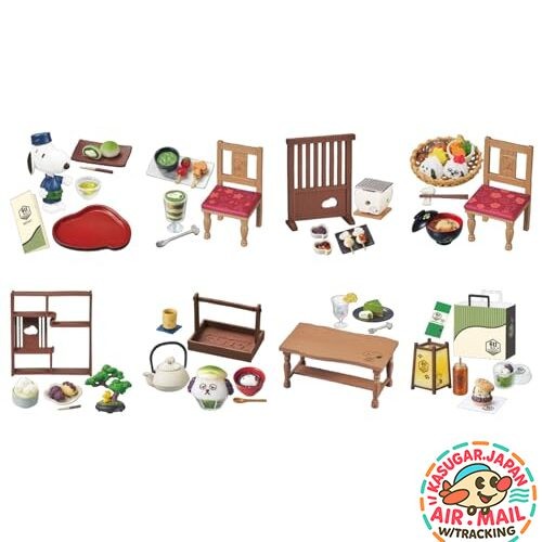 RE-MENT PEANUTS SNOOPY Japanese Tea Cafe 1BOX fm Japan