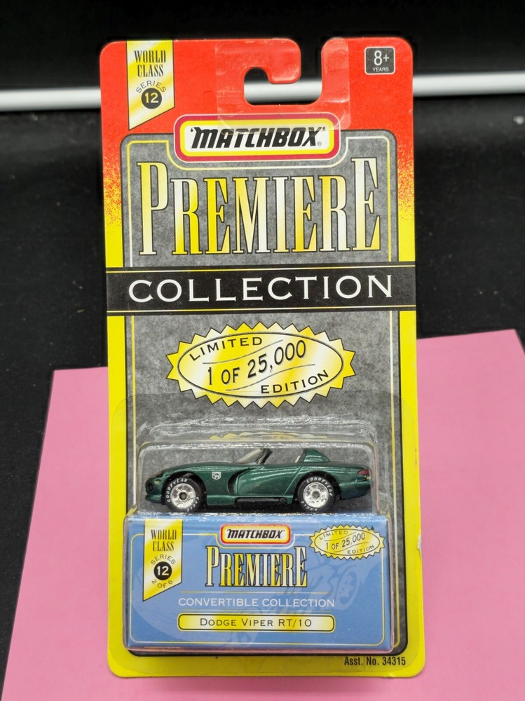 MATCHBOX PREMIERE COLLECTION GREEN DODGE VIPER RT/10 MINT IN BOX LE 25K