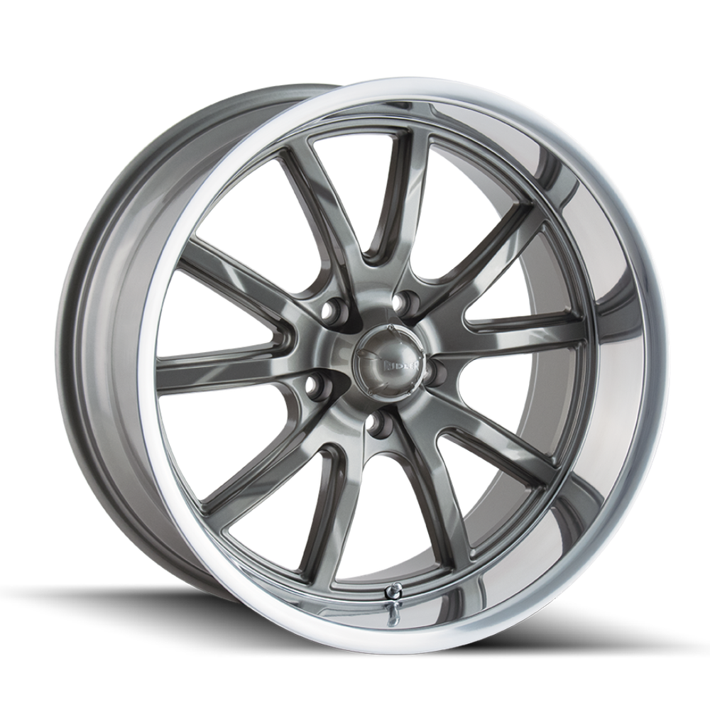 RIDLER 650 GLOSS GREY POLISHED 18X9.5 5-114.3 0MM 83.82MM