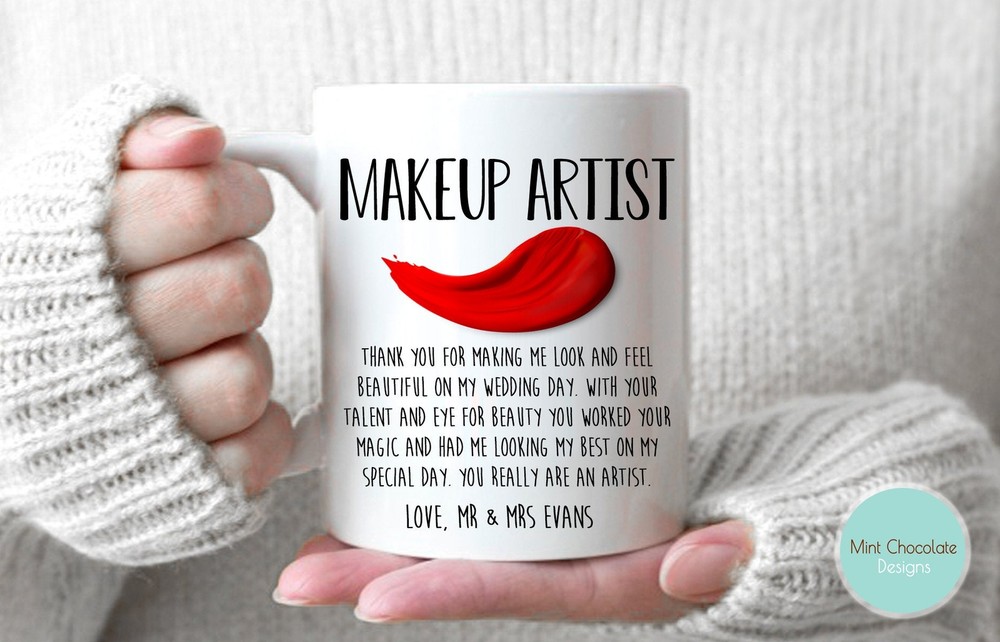 Makeup Artist Custom Wedding Gift For Makeup Artist Thank You Gift For Makeup