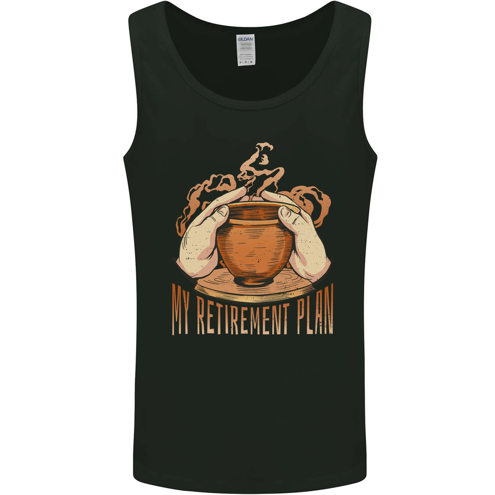 Pottery Retirement Plan Funny Mens Vest Tank Top