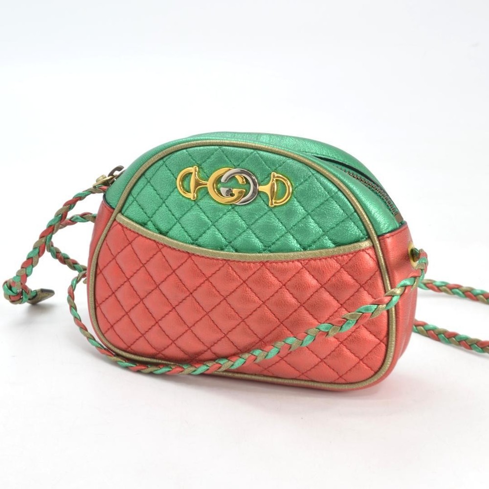 GUCCI Multicolor Leather Shoulder Bag Authentic G0405702