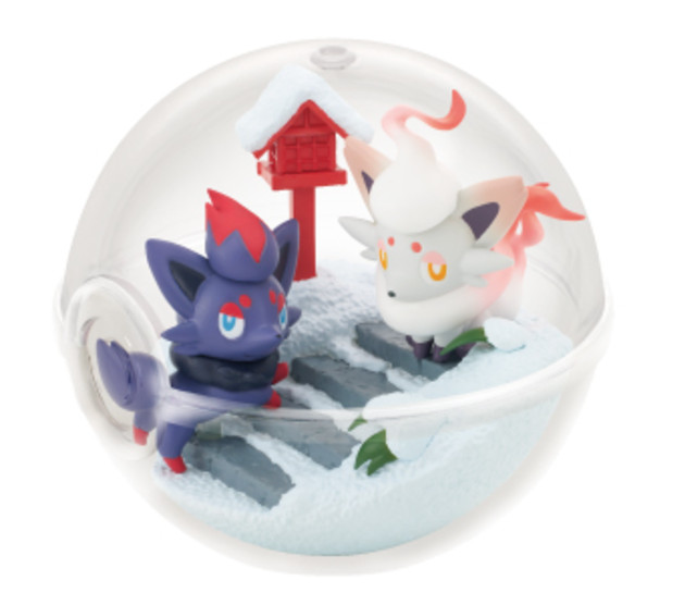 Presale Pokemon Terrarium Collection 14 Zorua & HIsuian Zorua NEW Re-Ment-image