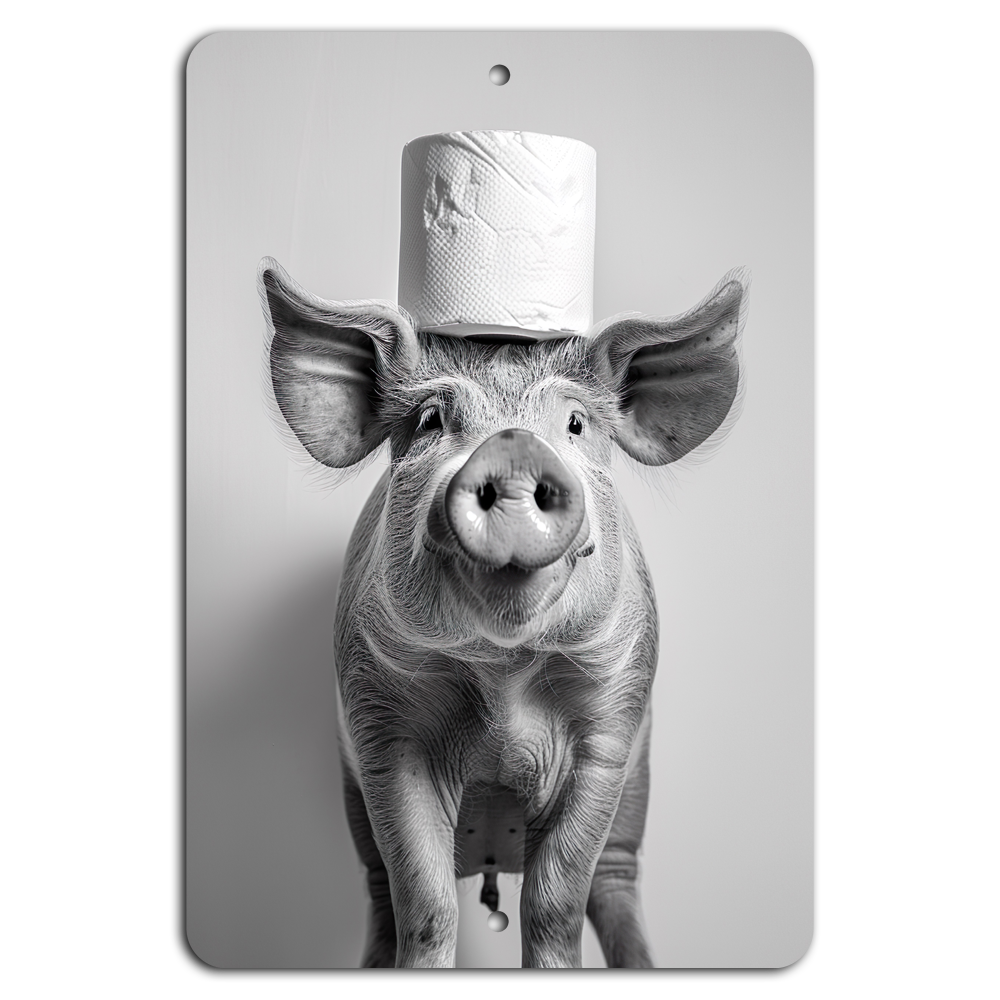 Porky Paper Crown Fun Farmhouse Decor for Playful Home Styling