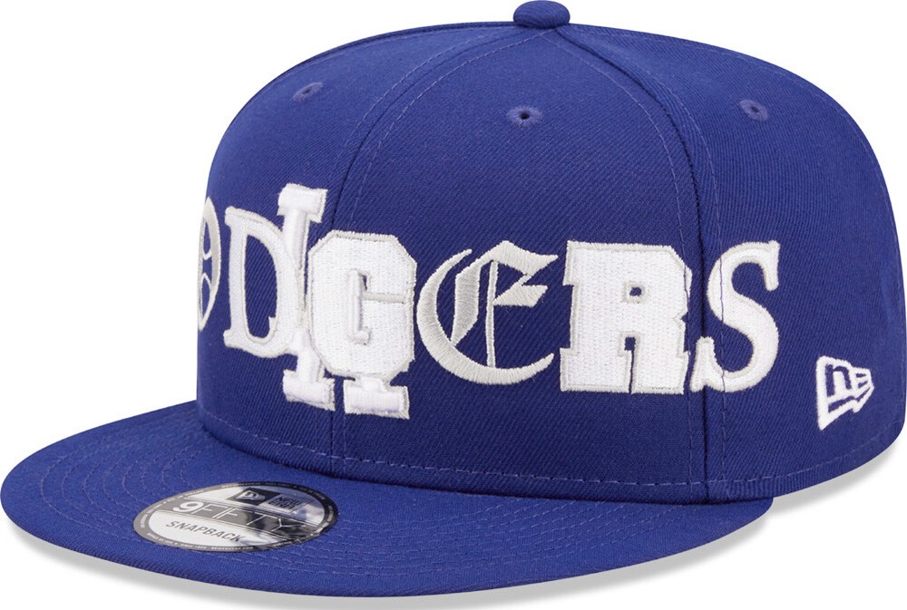 New Era LA Los Angeles Dodgers Team Typography Snapback Cap 9FIFTY S M Basecap