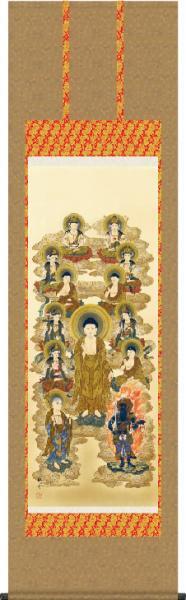 Hanging Scroll, Thirteen Pure Land Buddhas, Mizuki Moriyama, Painting, Print JP