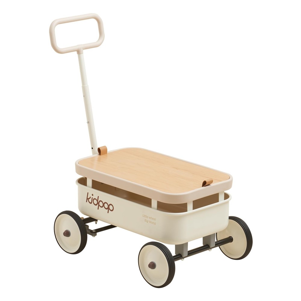 PULA Wild 3-in-1 Kids Pull Wagon Toddler Push Walker, Removable Cover, Adjust...