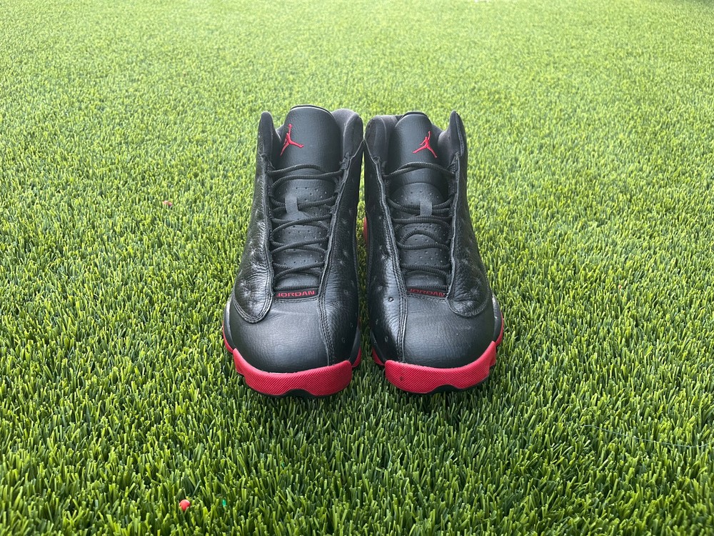 Size 13 - Air Jordan 13 Retro Dirty Bred, No box, and worn twice.