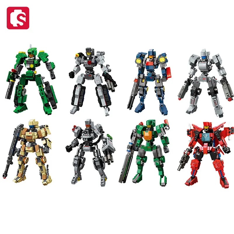 SEMBO Transforming Mech Assemblage Building Block MOC Robot Model Bricks