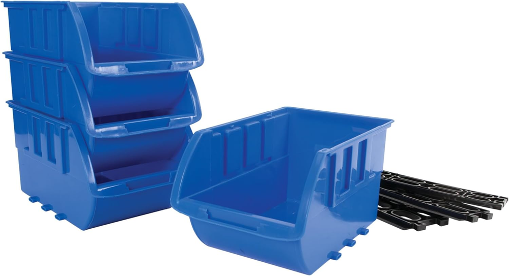 W5196 Large Stackable Storage Trays - Adjustable for Vertical or Horizontal Posi