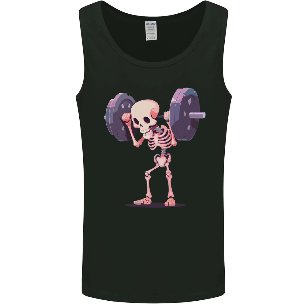 Gym Skeleton Bodybuilding Training Top Mens Vest Tank Top