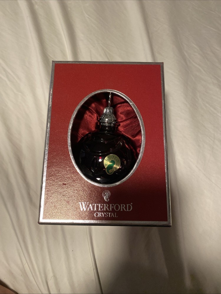 Waterford Crystal Christmas ornament in elegant gift box