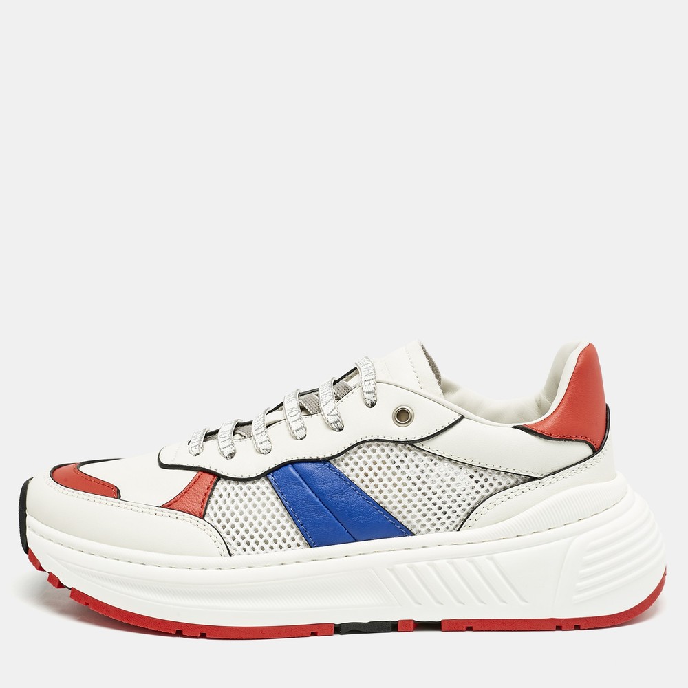 Bottega Veneta Multicolor Leather and Mesh Speedster Sneakers Size 40
