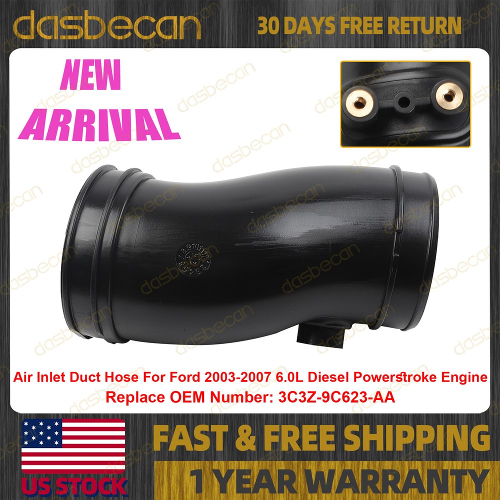Ford 2003-2007 6.0L Diesel Engine Air Cleaner Inlet Duct Hose 3C3Z-9C623-AA