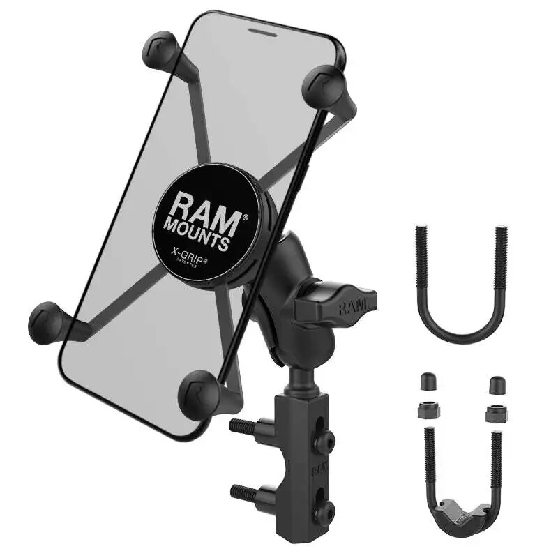 RAM-B-149Z-UN10U  RAM X-Grip Large Phone Mount with HandleBar U Bolt Base NEW!