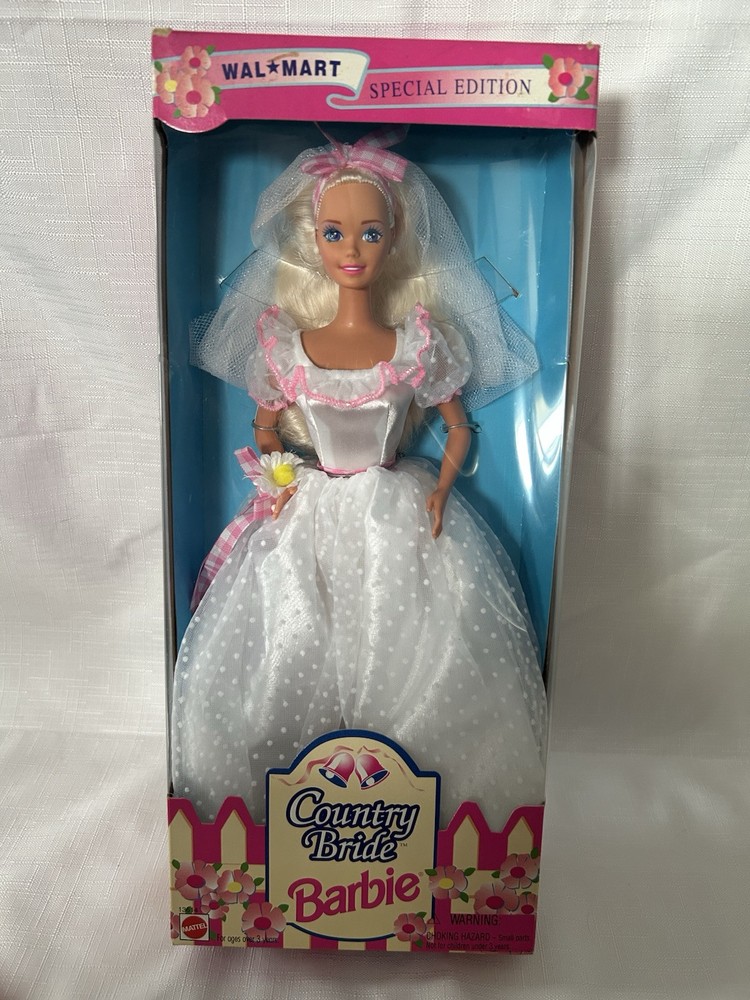 Vintage 1994 Country Bride Barbie Doll Walmart Special Edition #13614 NRFB