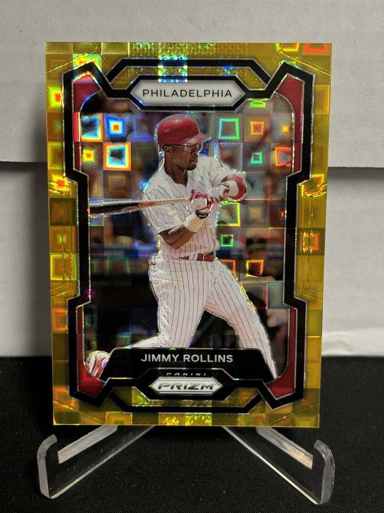 2024 Panini Prizm Jimmy Rollins Gold Pandora Prizm SSP #87 Phillies Rookie