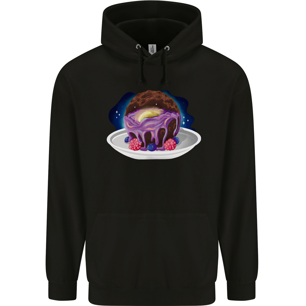 Space Planet Dessert Funny Food Mens 80% Cotton Hoodie