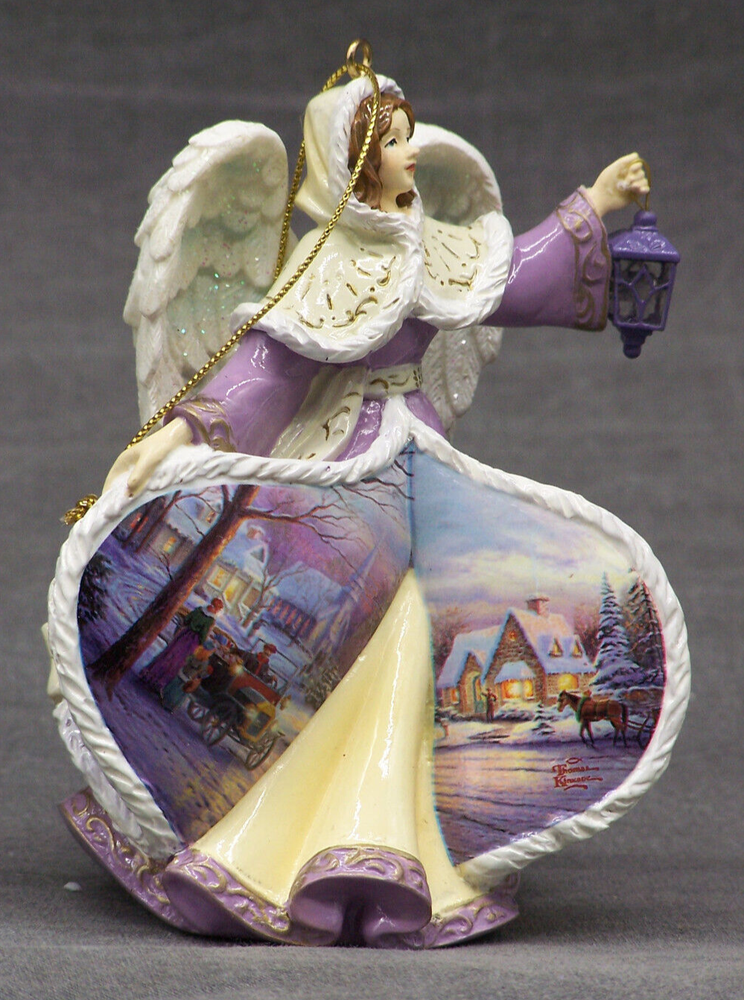 Thomas Kincade Winter Angels of Light Christmas Tree Ornament