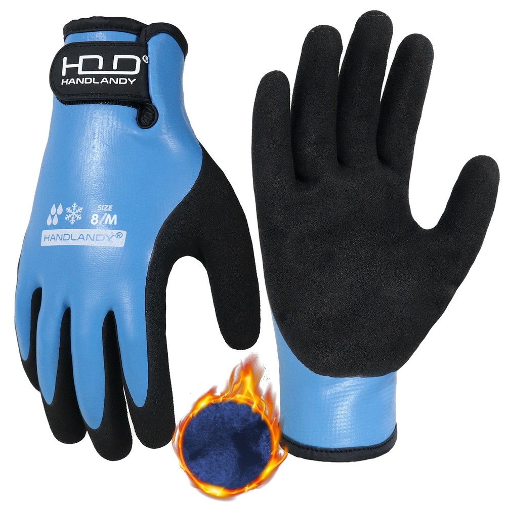 HANDLANDY Cold Weather Waterproof Work Gloves – 2 Pairs for Ultimate Protection