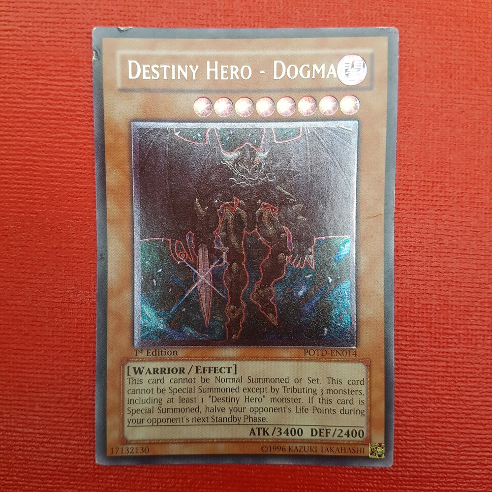 YuGiOh Destiny Hero Dogma POTD-EN014 1st Ed Ultimate Rare