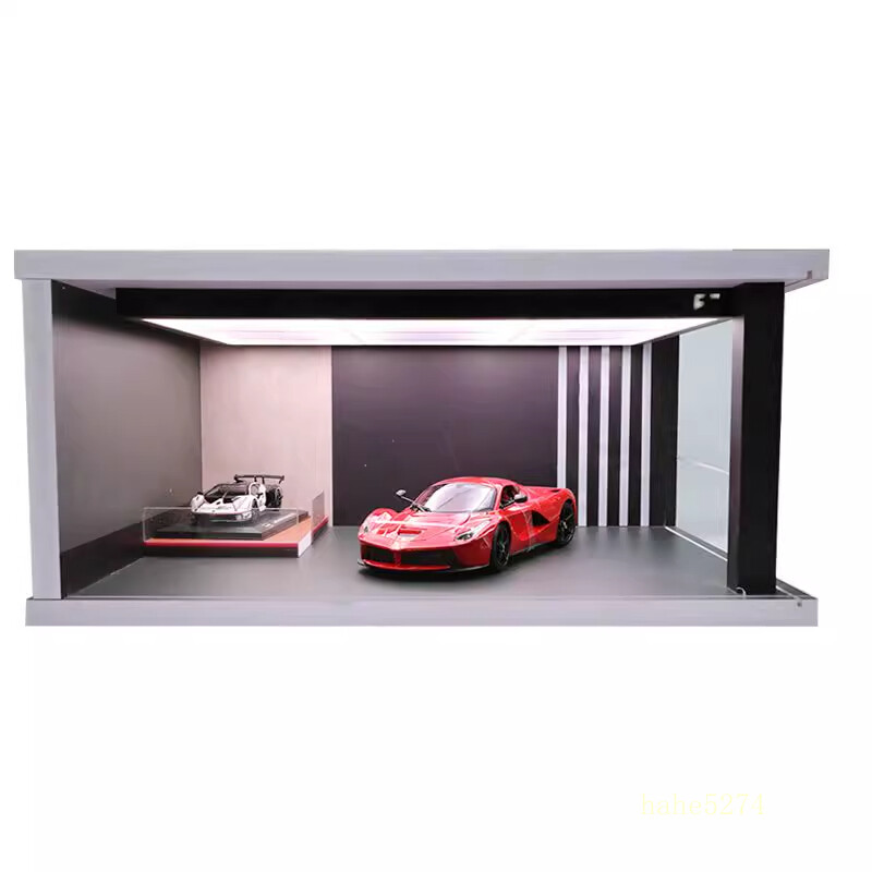 1/18 Extra Large Ceiling LED Car Model Display Exhibition Scene Parking Lot Case