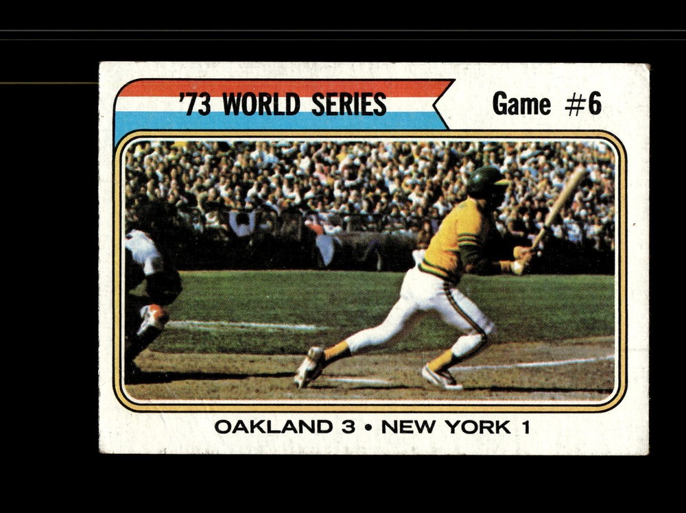 Oakland Athletics '73 World Series Game #6 #477 Baseball Near Mint or Better top