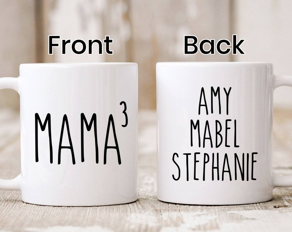Custom Mama Of Three Mug Mother Of Three Gift Funny Mom Mug New Mom Gift