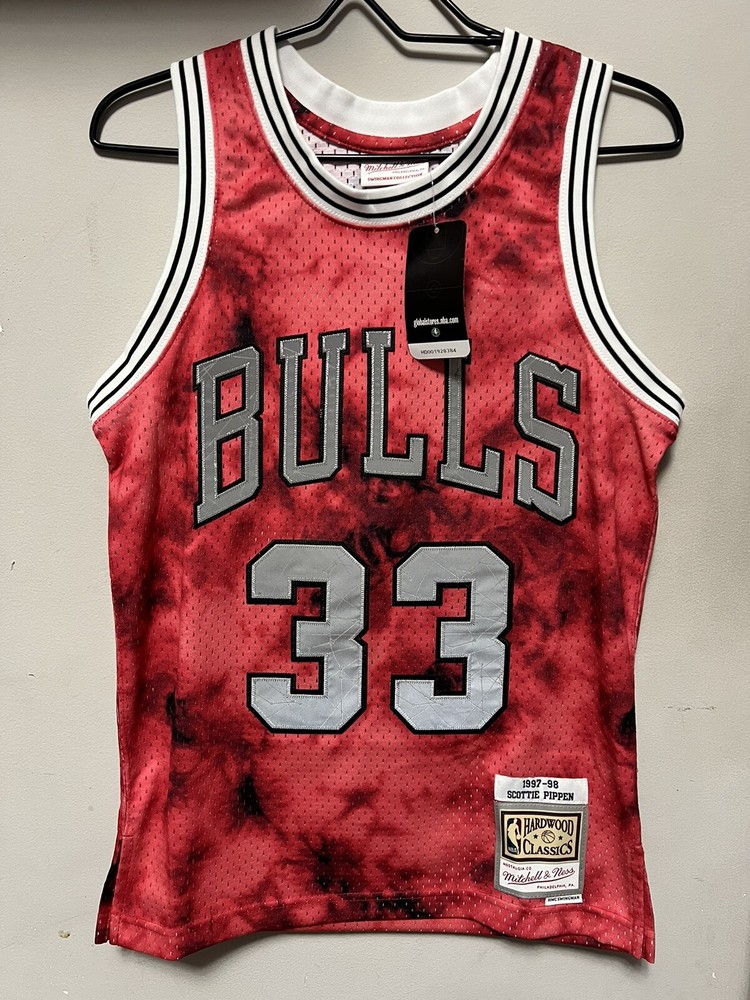 Chicago Bulls Pippen #33 Galaxy Reflective Jersey XS