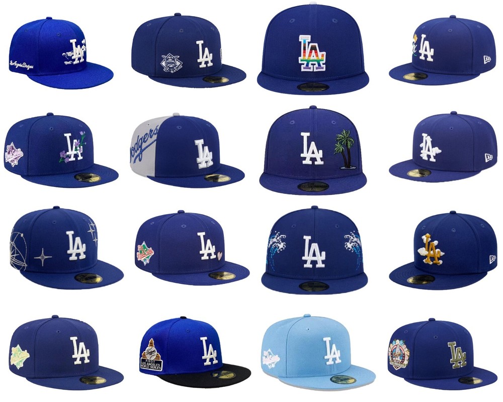 New MLB Los Angeles Dodgers New Era Men's Baseball Cap 59FIFTY Fitted Cap