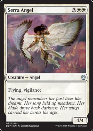 Serra Angel x4 - Dominaria - NM-Mint, English - Dominaria