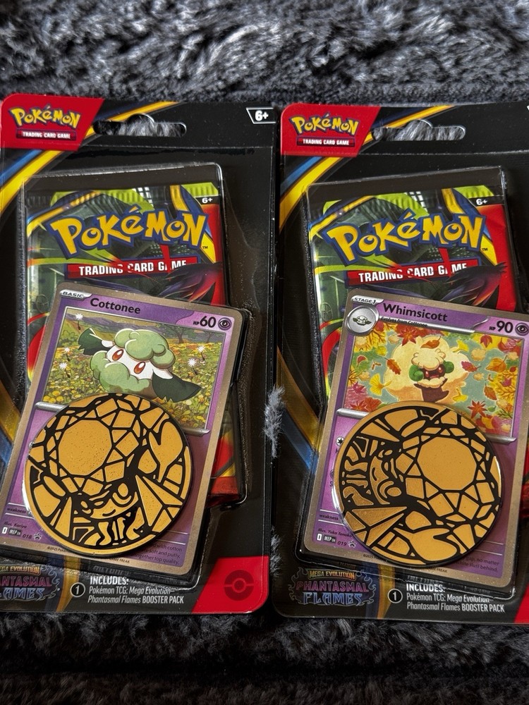 Set of Pokémon Phantasmal Flames Blister Pack Promo Cottonee/Whimsicott English