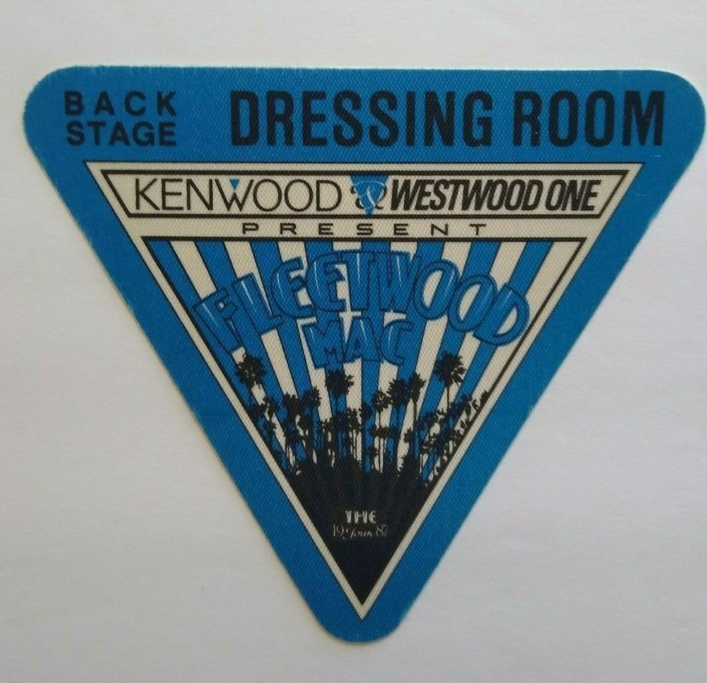 Fleetwood Mac Backstage Pass Original 1987 Dressing Room Blue Rock Concert NOS