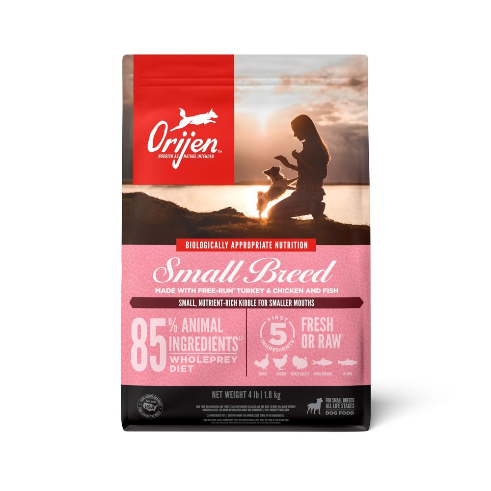 Grain Free High Protein Dry Dog Food Small Breed Recipe 4lb Bag