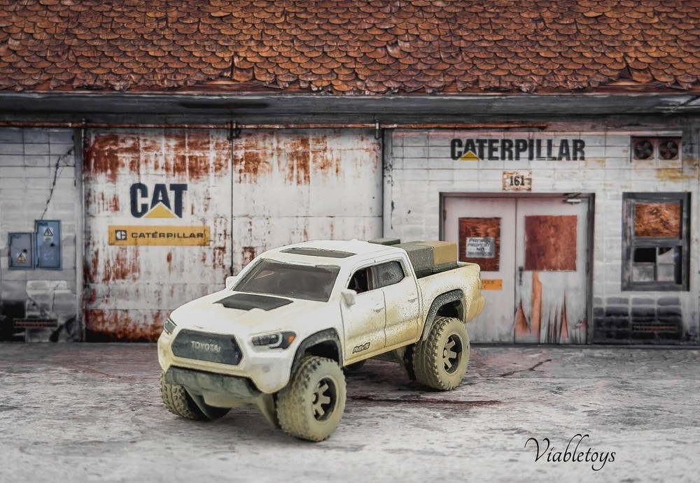 1/64 Scale Paper Pop Up Display Photo Prop Diorama For Diecast Vehicles Handmade