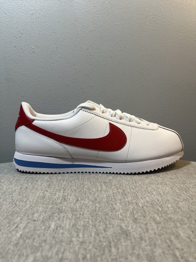 Nike Cortez White Red Varsity Blue Sneaker Men's Shoe Size 10 DM4044-108