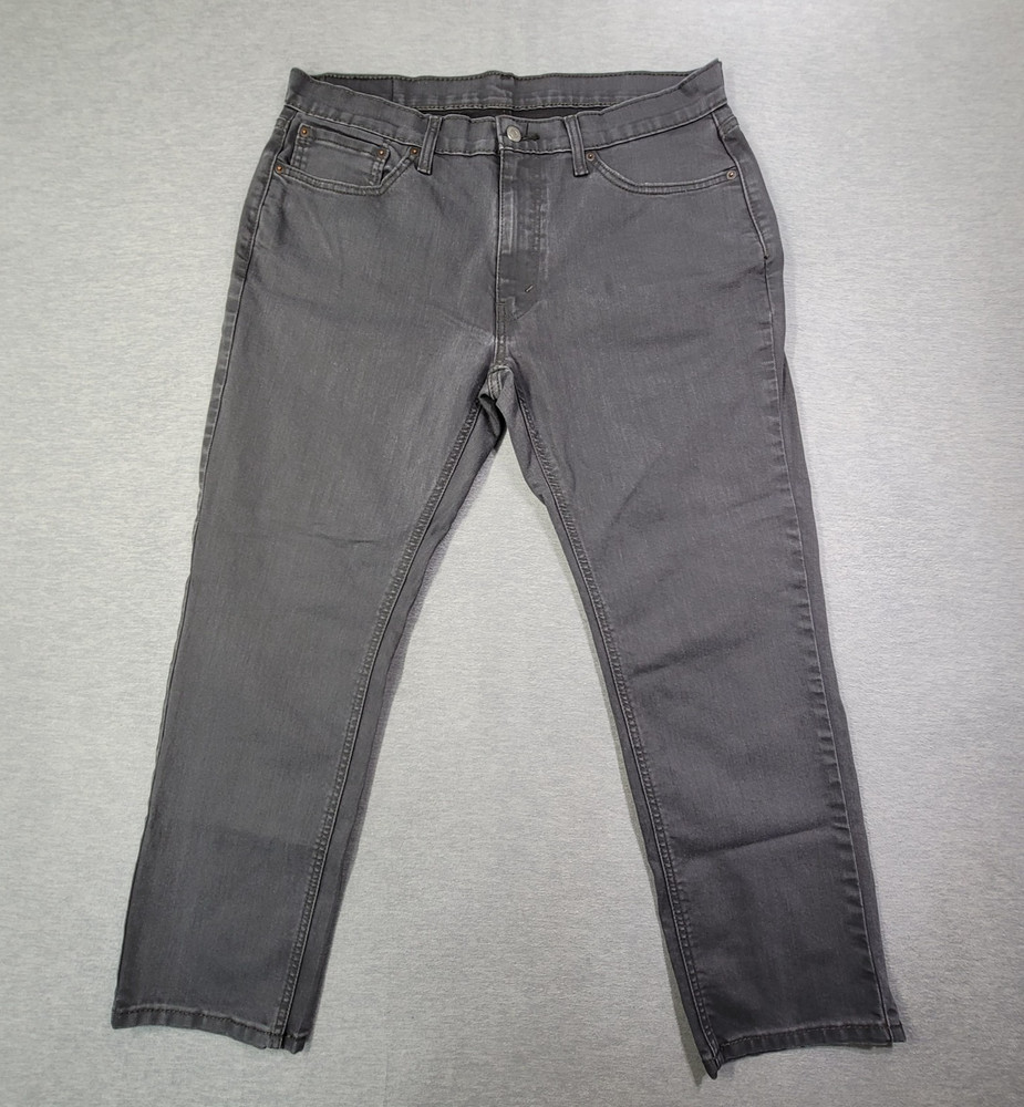 Levis 541 Jeans Mens 36x30 Gray Athletic Fit Tapered Leg Stretch Casual Denim