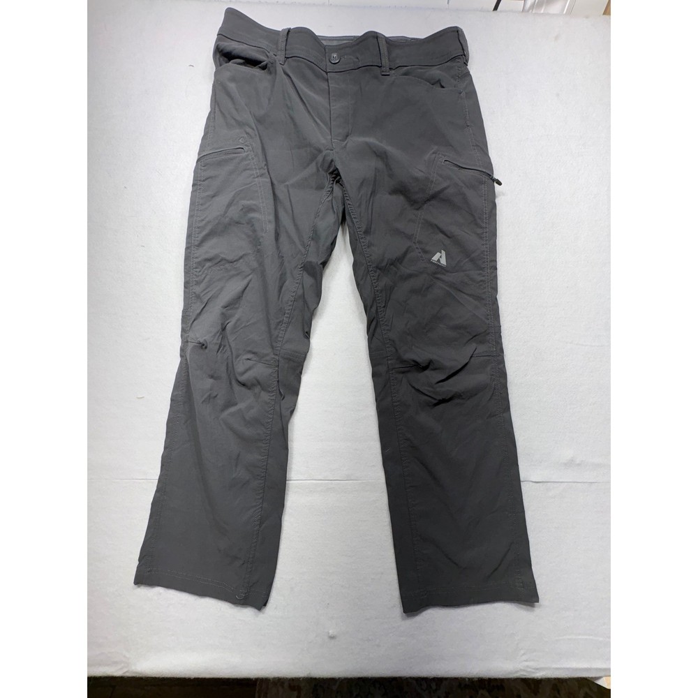 Eddie Bauer First Ascent Mens 36 30 Gray Cargo Hiking Outdoor Pants