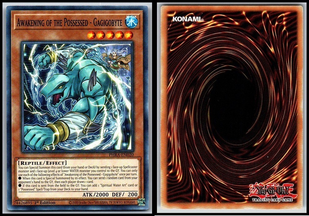 Possessed Gagiboyte Phra-En020 1st Edition YuGiOh Card Rare