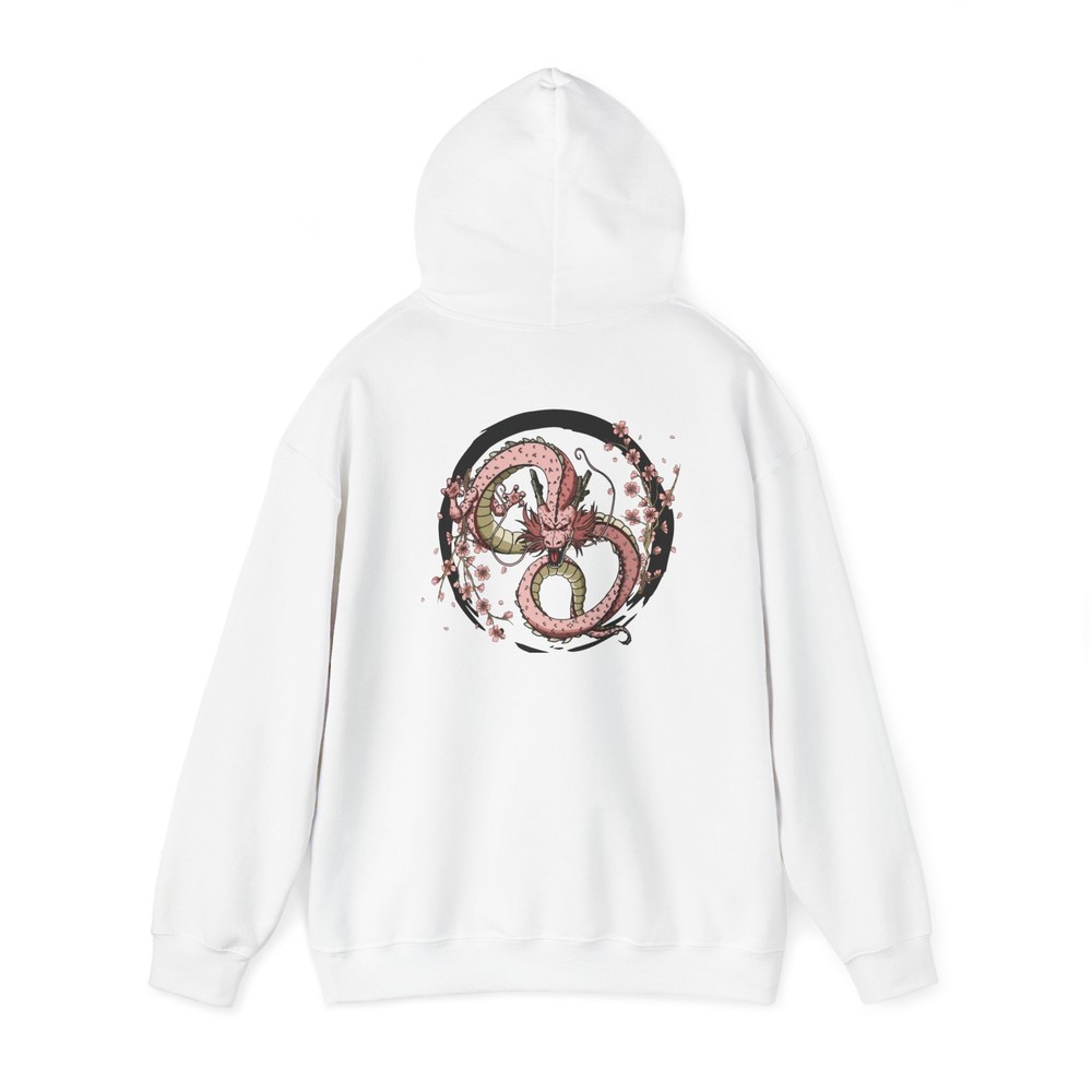 Year of the Dragon Cherry Blossom Hoodie Lunar New Year Heavy Blend Sweatshirt-image