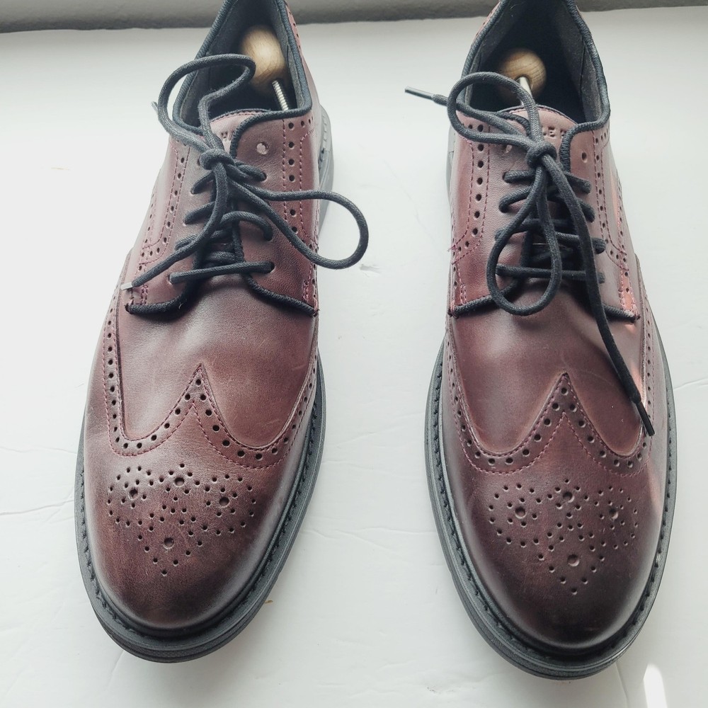 Cole Haan Shoes 11.5 M Pinot Leather Go To Wingtip Oxford Grand 360 Brogue Dress