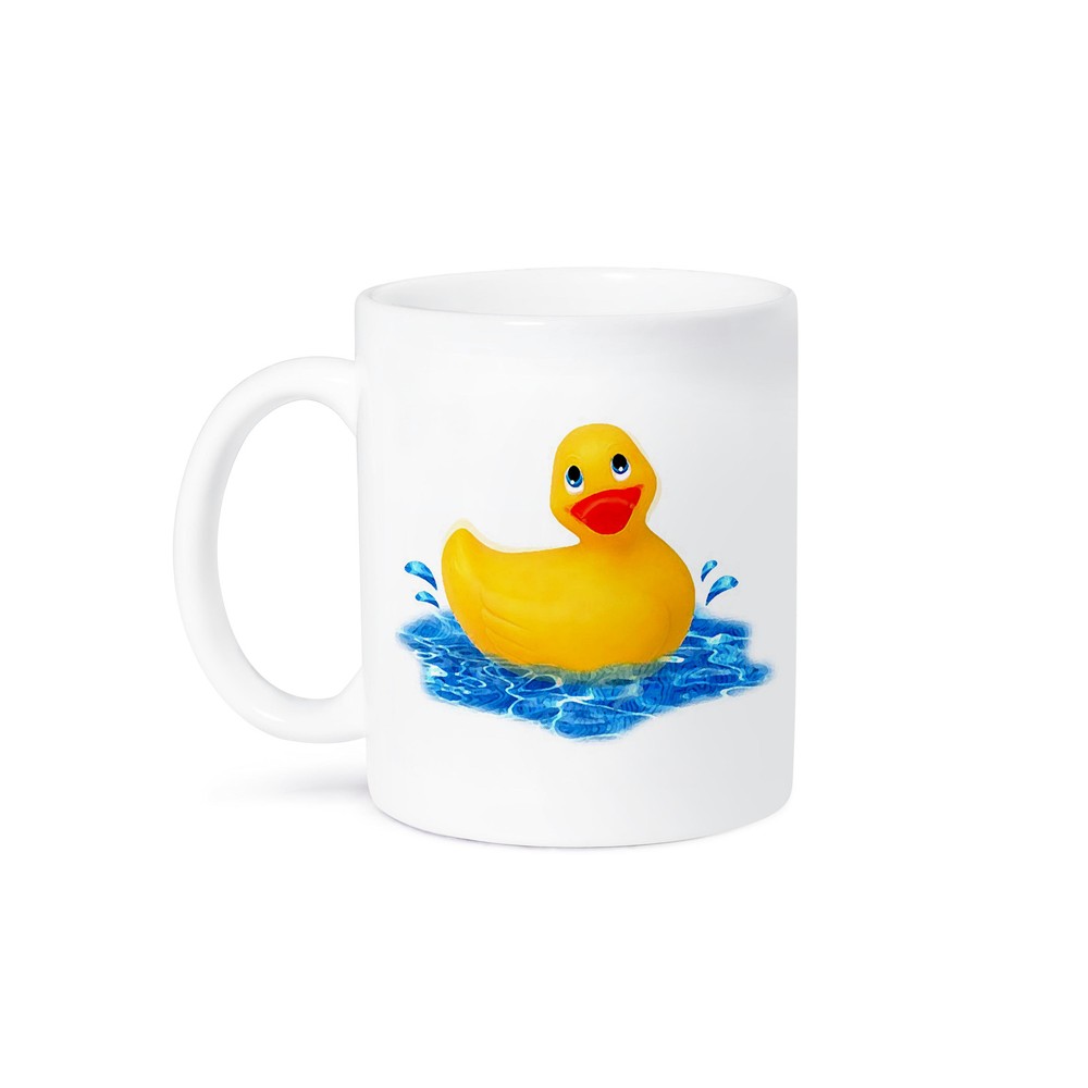 Rubber Duck Design Ceramic Coffee Mug by 3dRose  