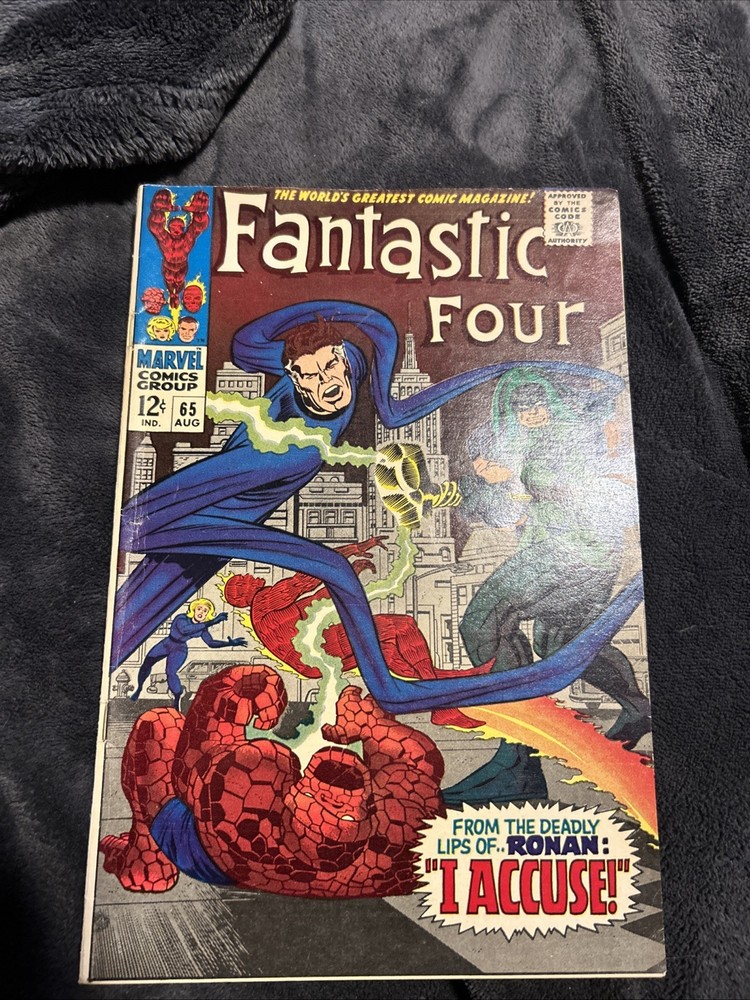 Marvel Comics the Fantastic Four #65 First Appearance of Ronan the Accuser Good