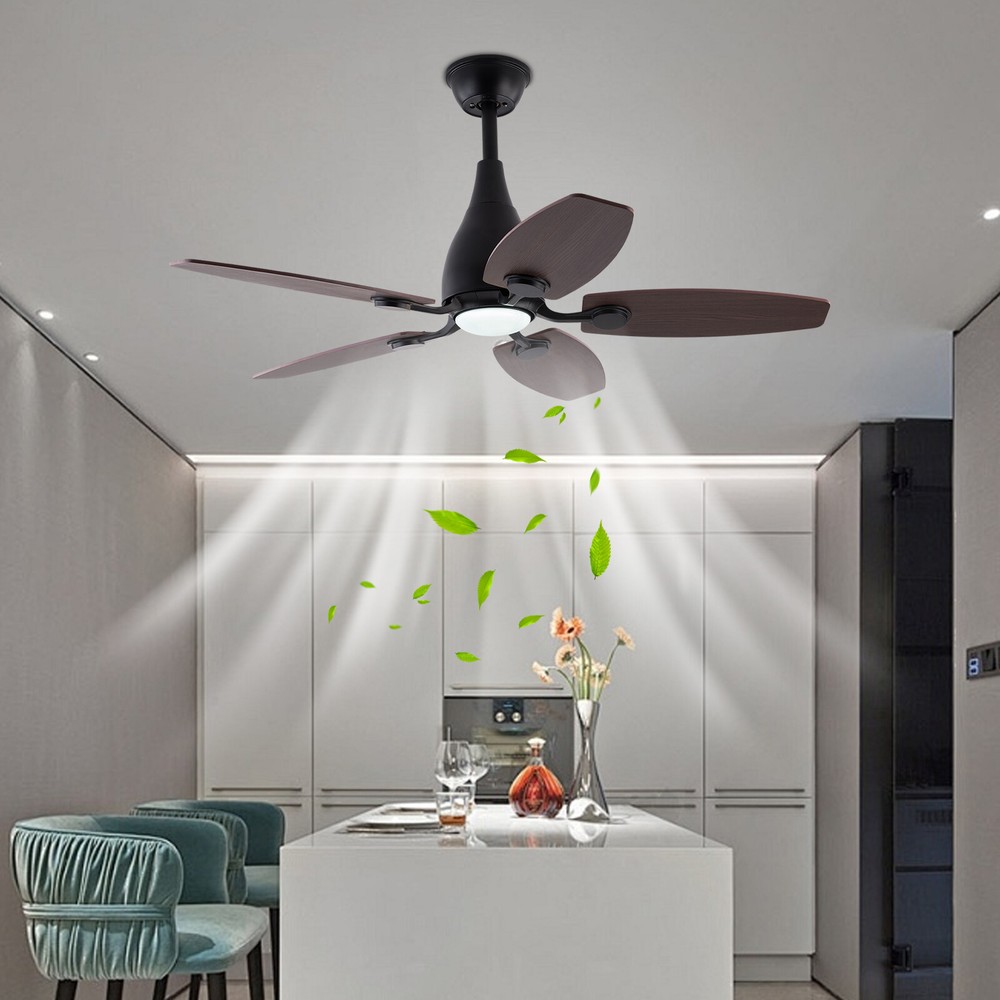 3-Color LED Ceiling Fan with Remote Control and Timer Function  