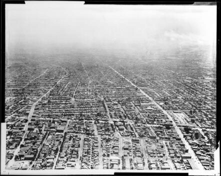 Los Angeles Showing San Pedro Street East Towards Central Avenue A - Old Photo
